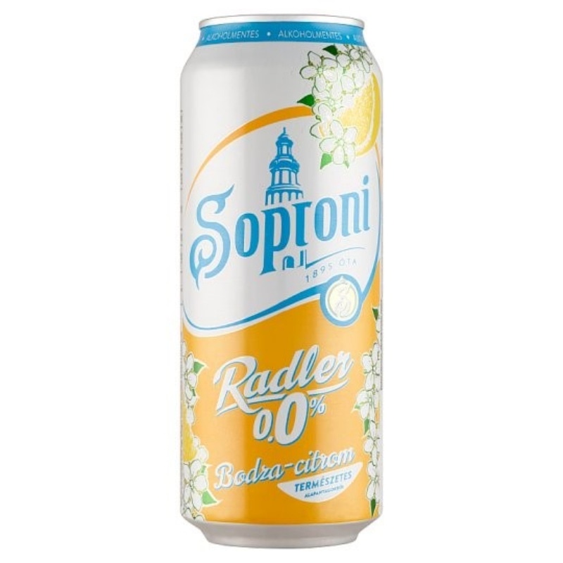 Soproni Radler Bodza-Citrom 0.5L