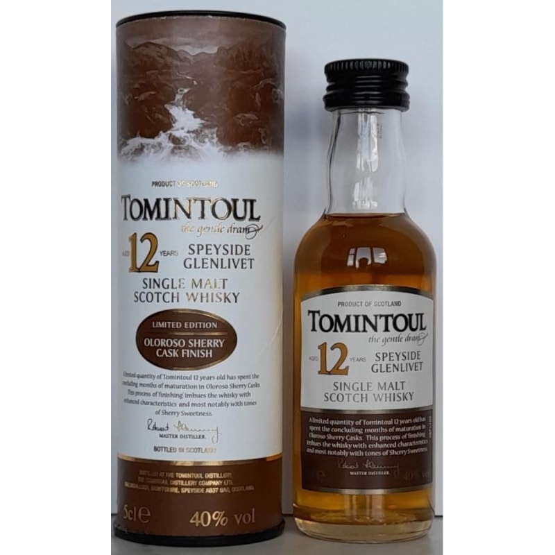 Tomintoul 12 éves mini 40% 0.05L
